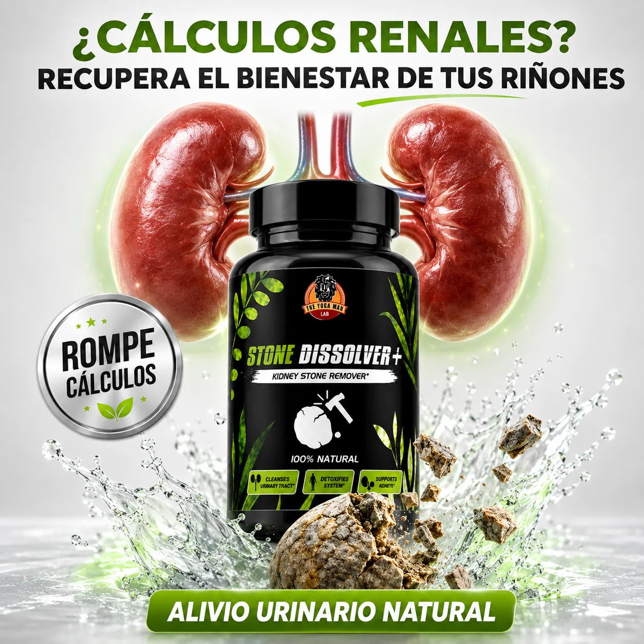 Stone Dissolver + 🌿 Disuelve cálculos renales de forma natural
